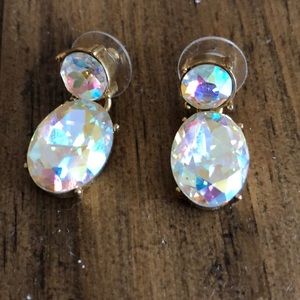 JCrew Drop Earrings Clear